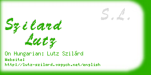 szilard lutz business card