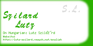 szilard lutz business card